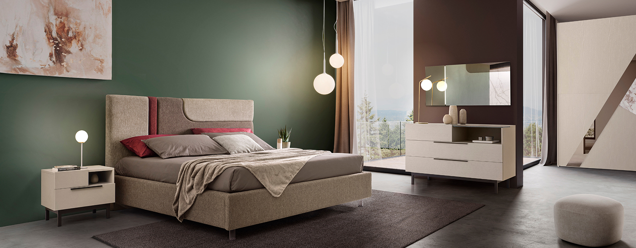 Letto Giglio in ambiente notte